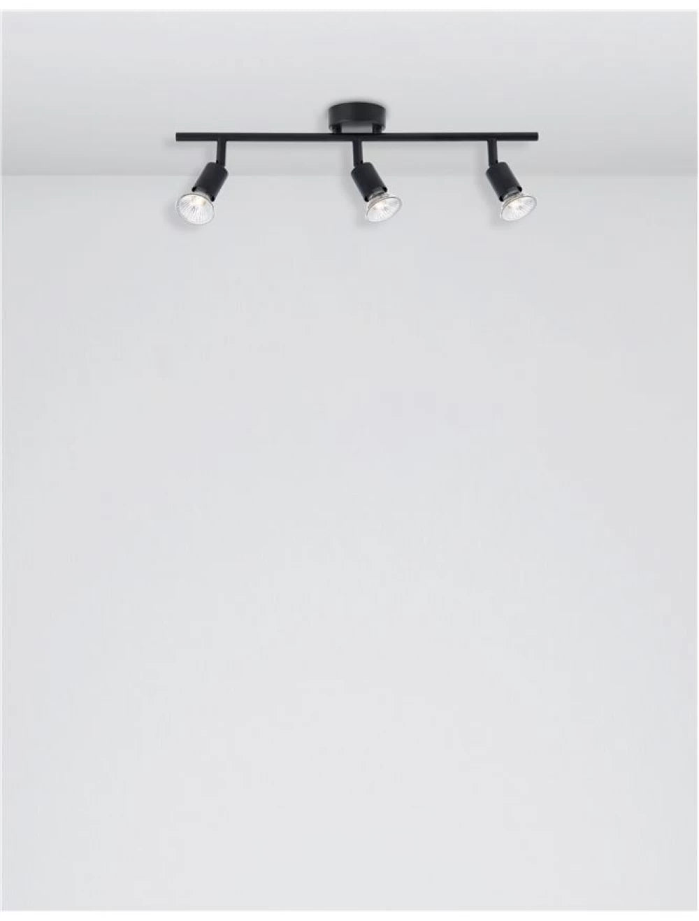 Plafoniera din Metal Negru H10.9xL49cm IP20 LUP