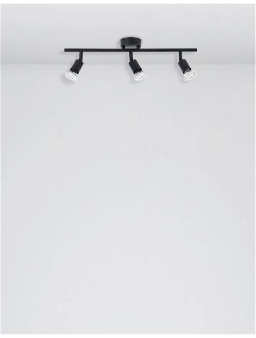 Plafoniera din Metal Negru H10.9xL49cm IP20 LUP