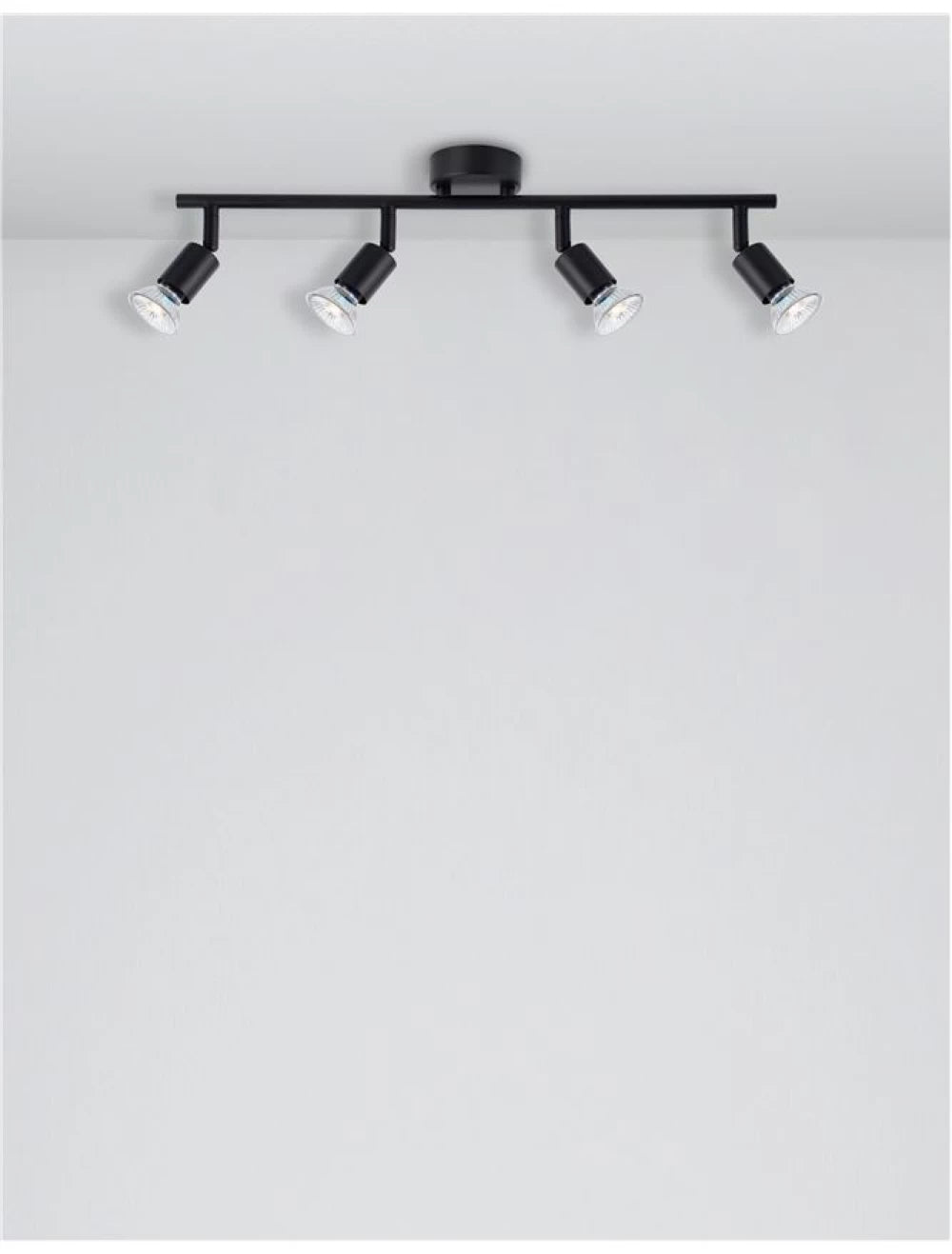 Plafoniera din Metal Negru H10.9xL51cm IP20 LUP