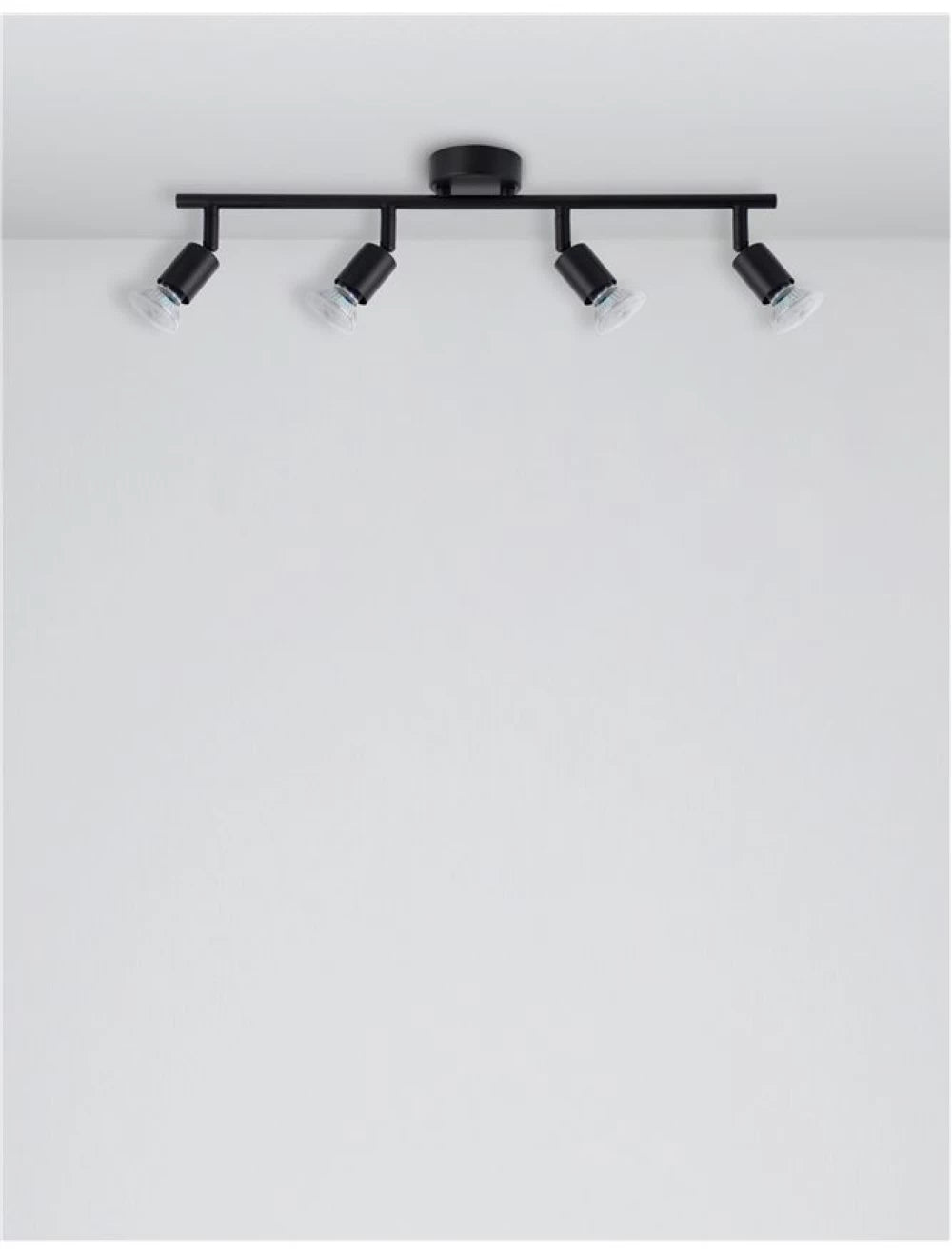 Plafoniera din Metal Negru H10.9xL51cm IP20 LUP