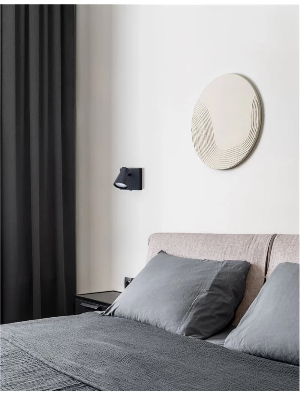 Aplica de perete din Metal Negru H10xL10cm IP20 DUBLIN