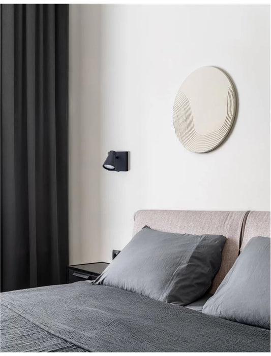 Aplica de perete din Metal Negru H10xL10cm IP20 DUBLIN