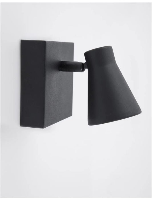 Aplica de perete din Metal Negru H10xL10cm IP20 DUBLIN