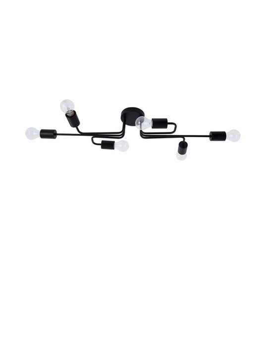 Plafoniera din Metal Negru H14.7xL86cm IP20 GRANSO