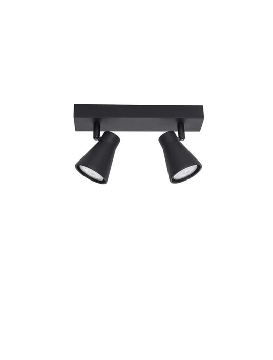 Plafoniera din Metal Negru H15xL24.5cm IP20 DUBLIN