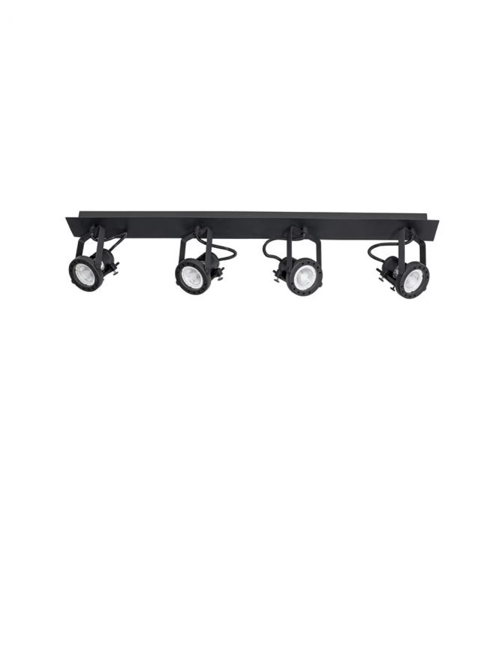 Plafoniera cu spoturi din Metal Negru H16xL71cm IP20 SALVA