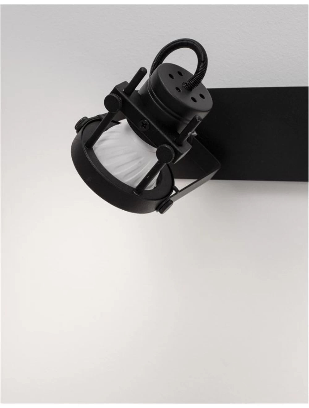 Plafoniera cu spoturi din Metal Negru H16xL71cm IP20 SALVA