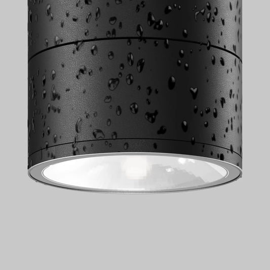 Spot aplicat din Metal/Sticla Gri grafit H10.8xD10.8cm Spin