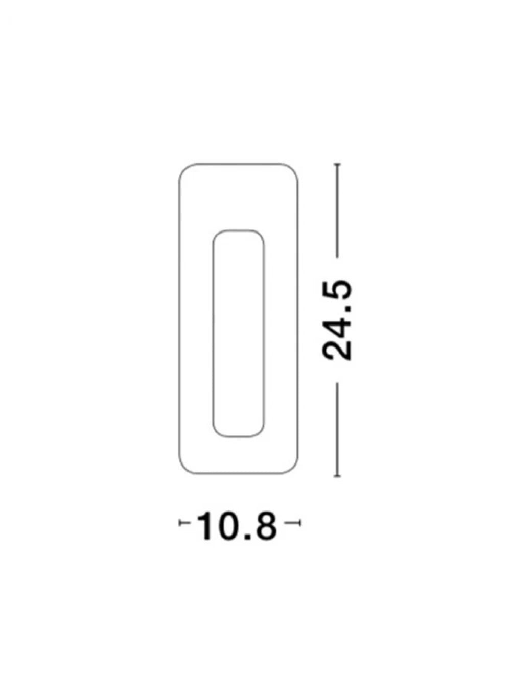 Spot incastrat pentru scari din Gips Alb H24.5xL10.8cm IP20 MR11 GU4 EURONA
