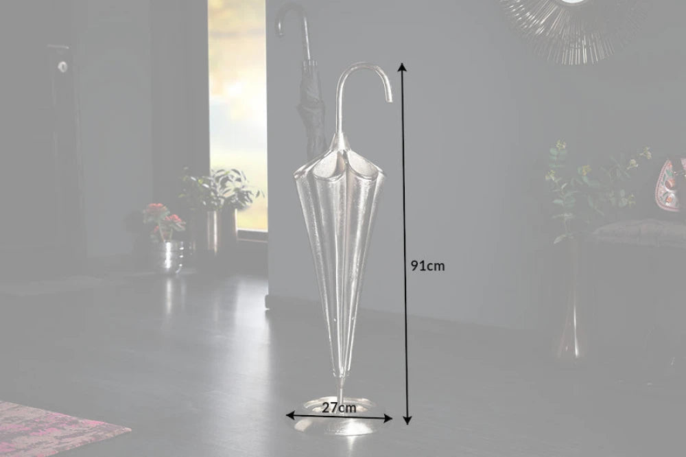 Suport umbrele din Aluminiu Argintiu H91xL27cm Umbrella
