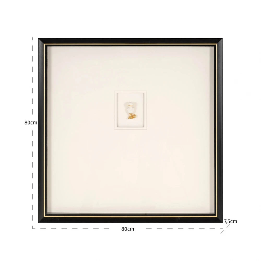 Tablou din  Negru/Alb L80xH80cm Danni Richmond interiors