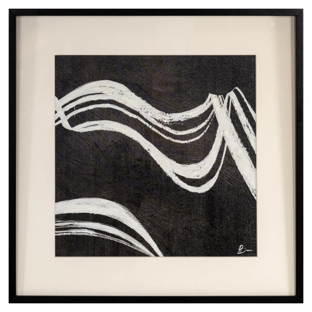 Tablou din  Negru/Alb L80xH80cm Jozy Richmond interiors
