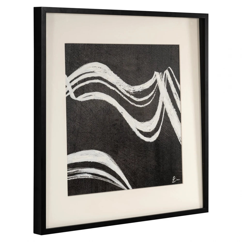 Tablou din  Negru/Alb L80xH80cm Jozy Richmond interiors