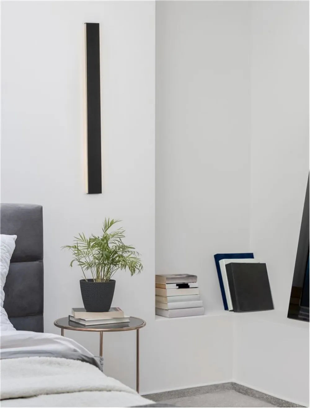 Aplica de perete din Aluminiu Negru H7.5xL90cm IP20 36W 2614lm 3000k SELINE