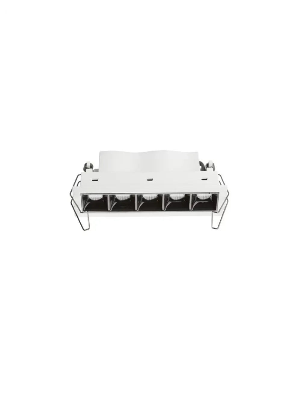 Spot incastrat din Aluminiu Alb/Negru H5.7xL15cm IP32 5*2W 820lm 3000k SWAN
