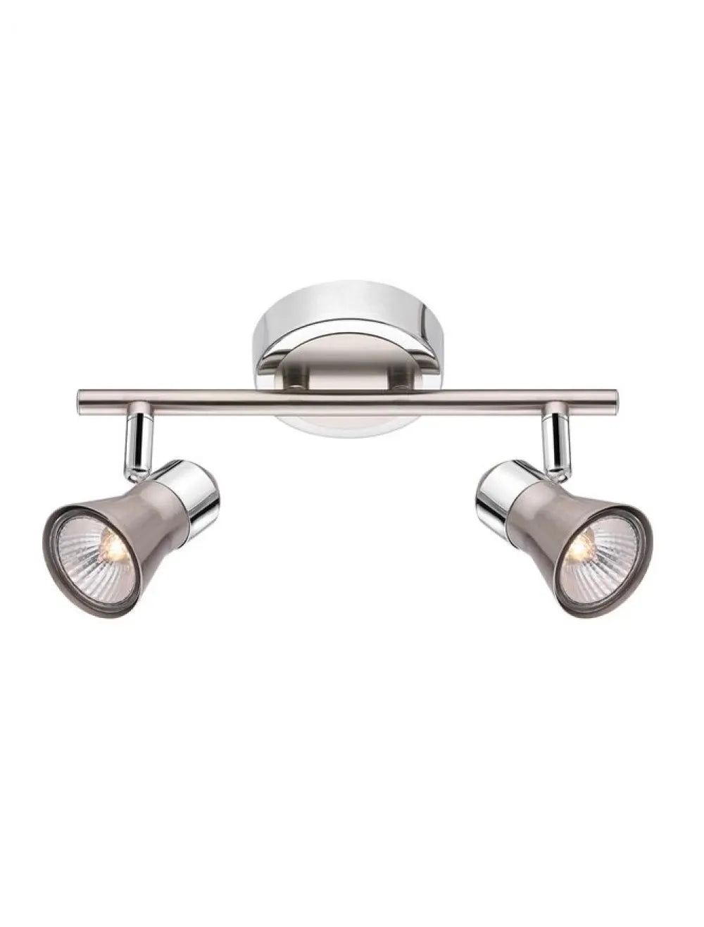 Plafoniera structura din Metal Argintiu si abajur din Metal Argintiu H16.5xL25cm IP20 GALERIA