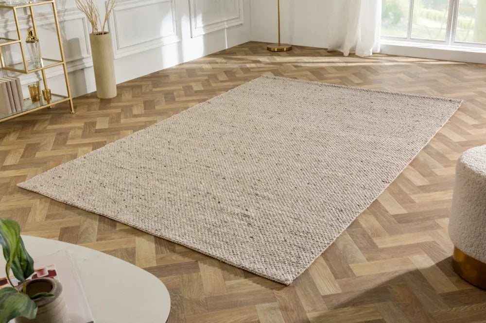 Covor din Lana/Poliester Gri L240cm Wool
