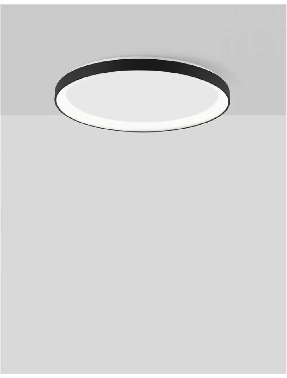 Plafoniera din Aluminiu Negru H6xL48cm IP20 40W 2554lm 3000k PERTINO
