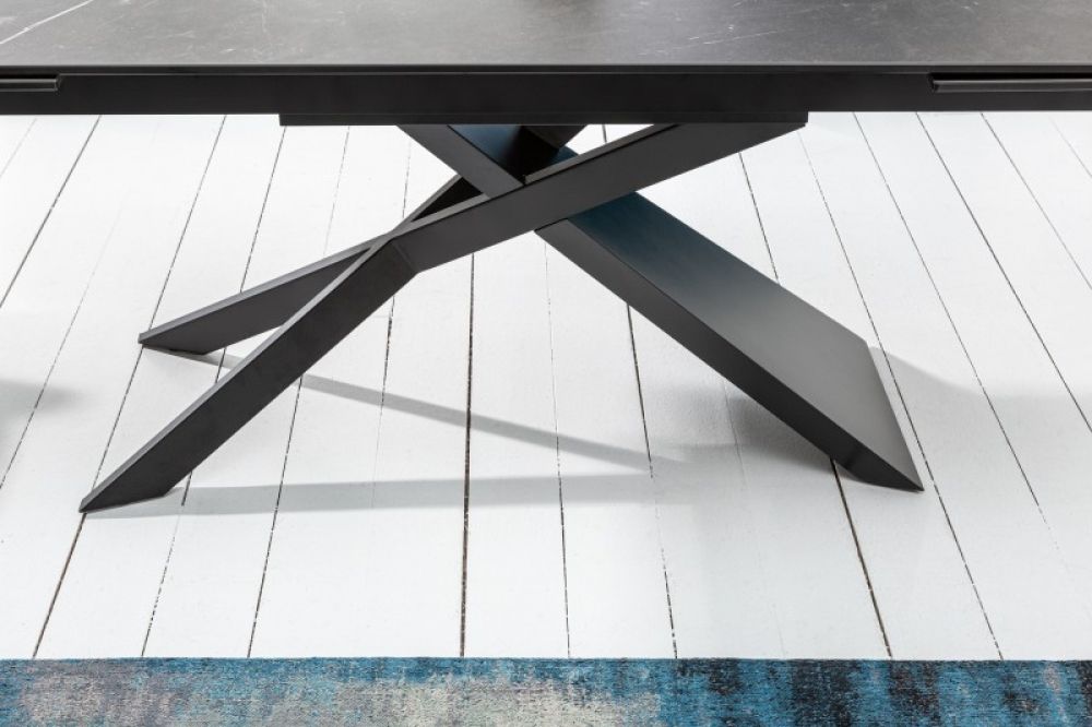 Masa extensibila Euphoria L180-220-260cm blat ceramica cu aspect grafit