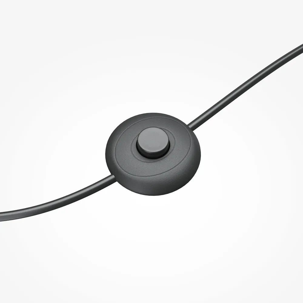Lampa de podea din Metal Negru si Sticla Fumuriu H146xD16cm Double Moon