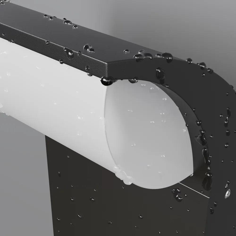 Aplica perete din Aluminiu/Plastic Gri grafit H20xL10cm Stock