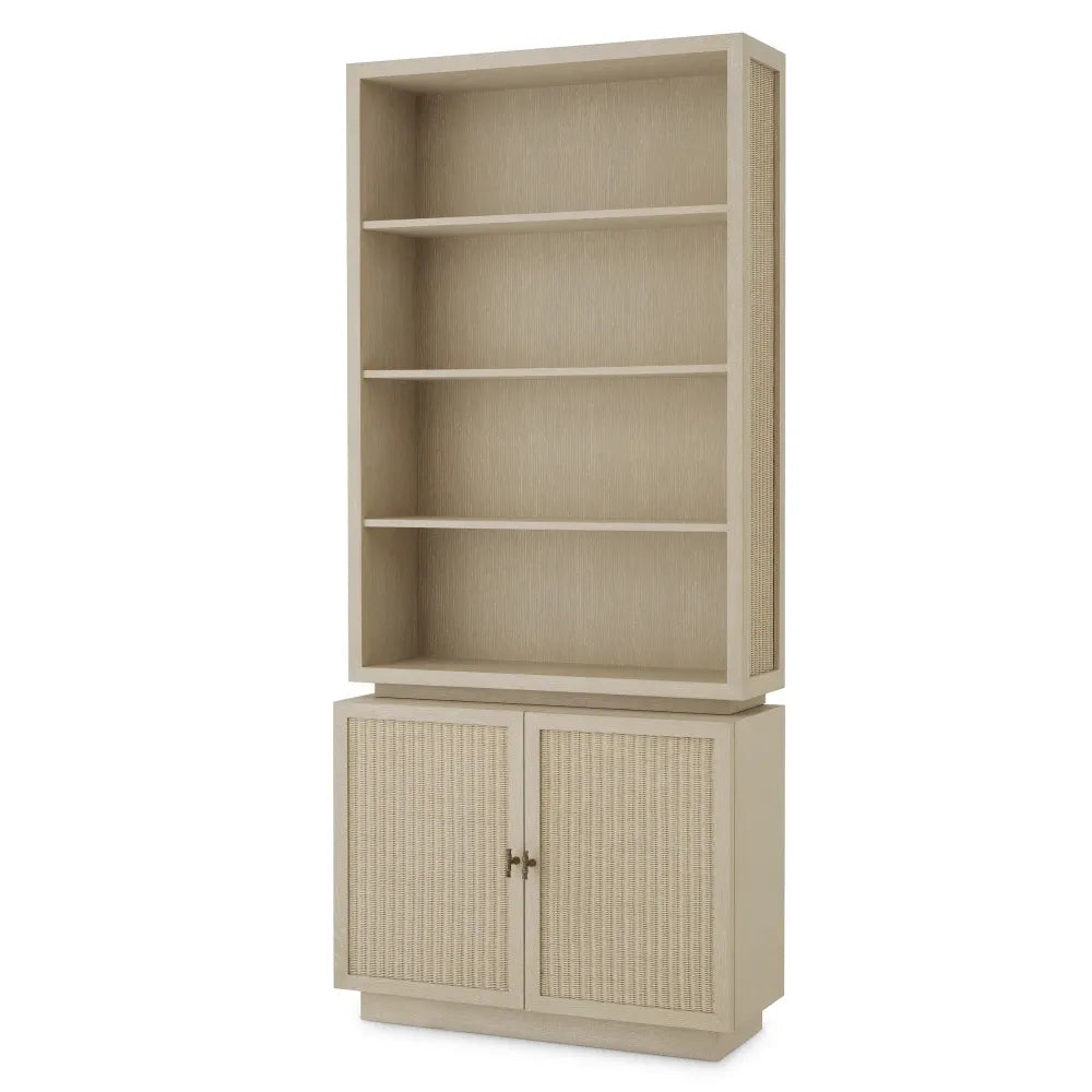 Biblioteca din Furnir de stejar Maro deschis L105xH240cm Borchard Eichholtz