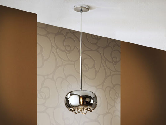 Pendul cu inaltime reglabila din Sticla Gri D22xH140cm Argos