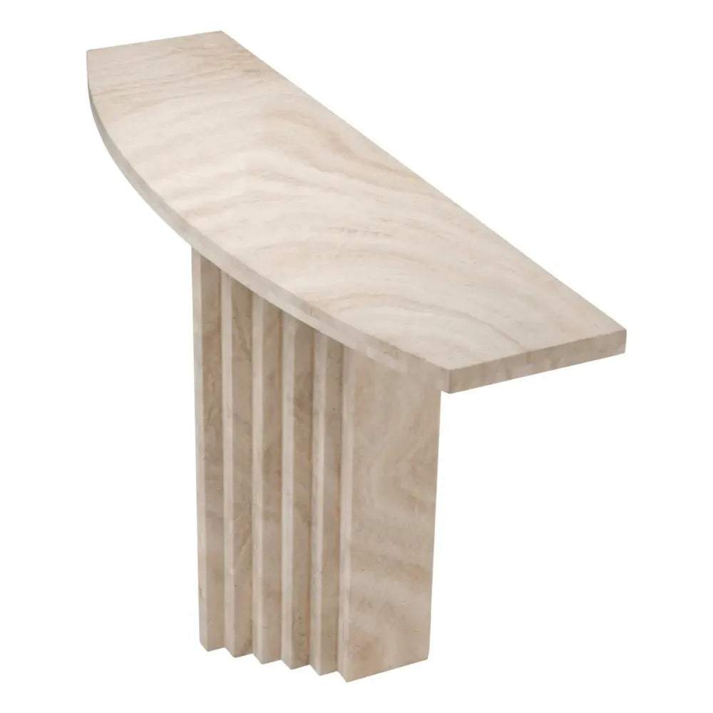 Consola din Travertin Bej L121.5xH75.5cm Atzaro Eichholtz