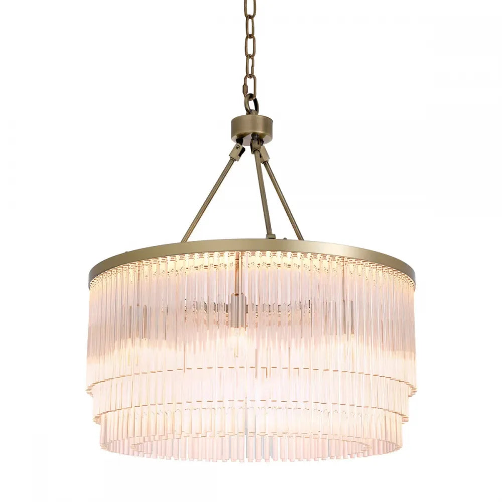 Candelabru din Metal Alama si Sticla Transparent H68xD60cm Hector S  Eichholtz