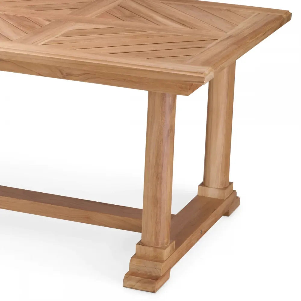 Masa de exterior din Lemn de tec Maro H75xL240cm Bell Rive Eichholtz