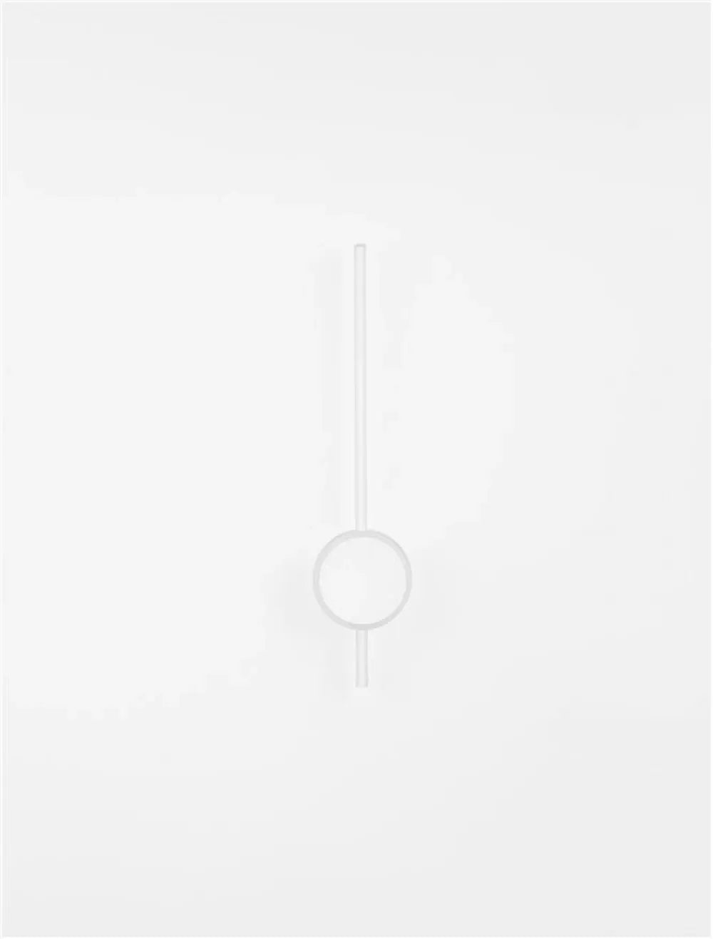 Aplica de perete din Aluminiu Negru H60.7xL13.6cm IP20 18W 1260lm 3000k CLOCK