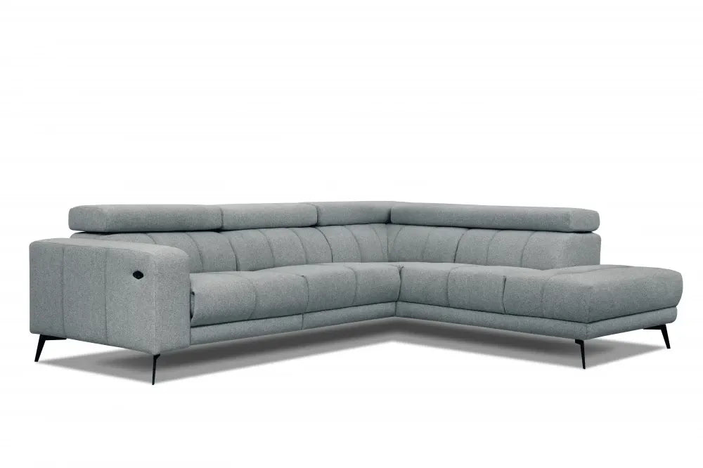 Coltar customizabil cu recliner in forma de L 287cm Stuart