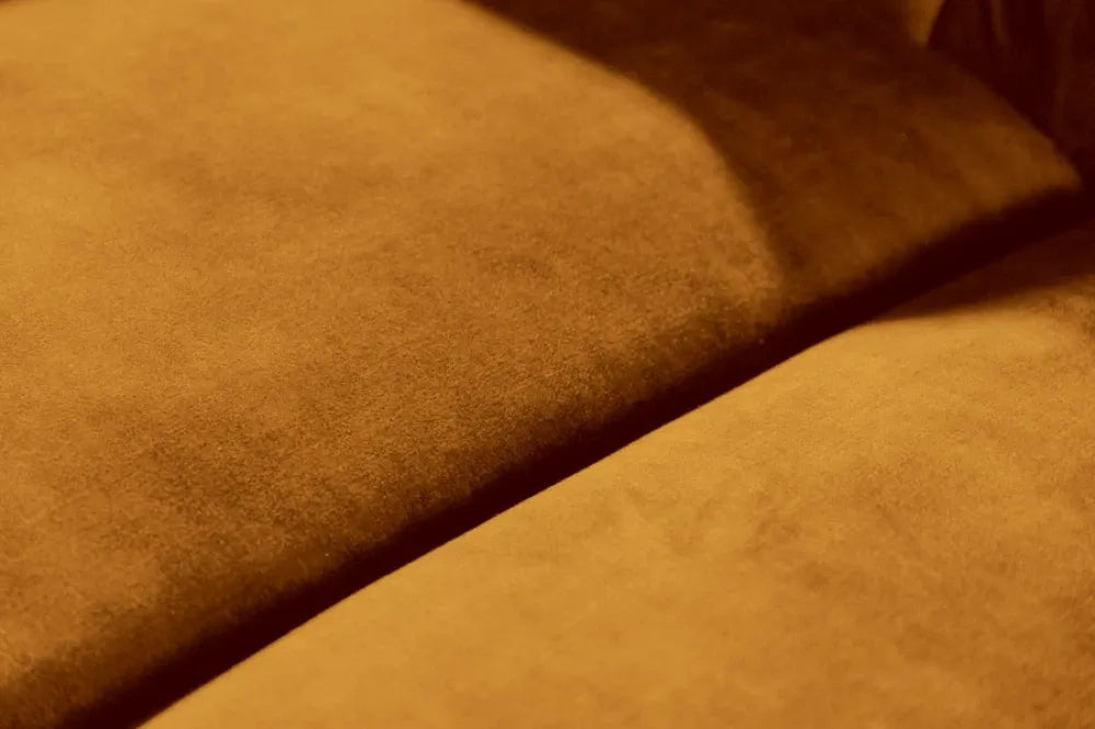 Canapea tapitata cu Catifea Galben mustar L205cm CHESTERFIELD
