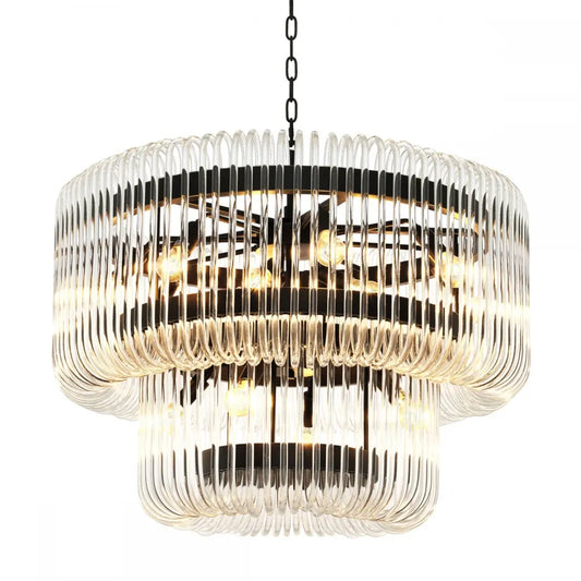 Candelabru din Metal Bronz si Sticla Transparent H70xD80cm Sutton House Eichholtz