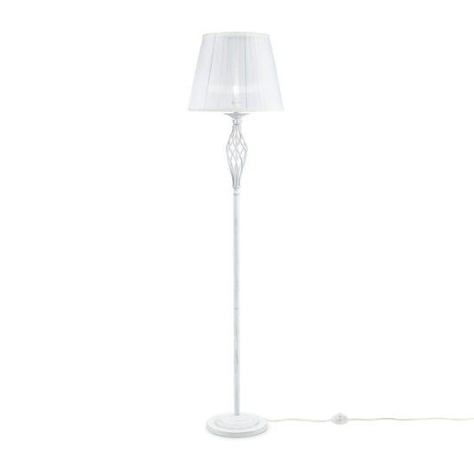 Lampa de podea din Organza Alb D38xH165cm Grace