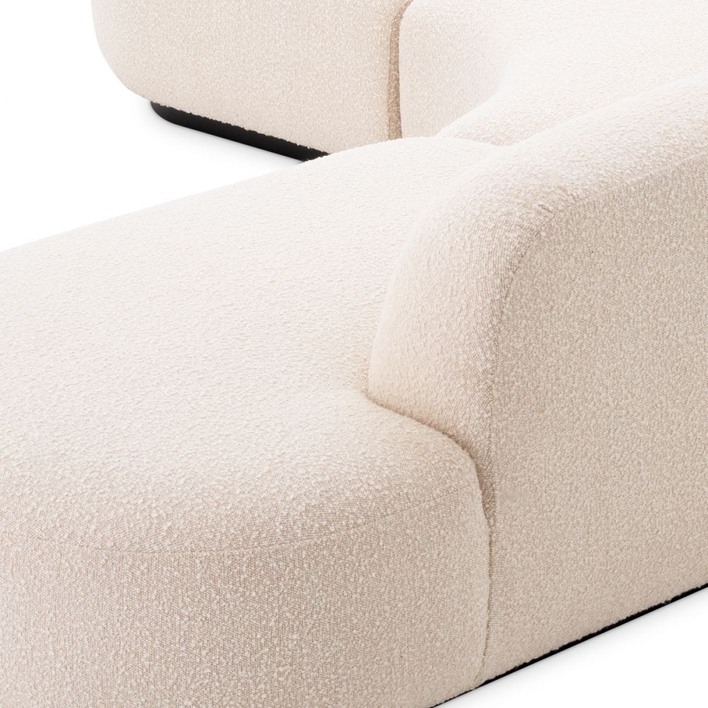 Coltar fix Bjorn L Eichholtz tapitata cu Stofa Boucle Crem L300cm