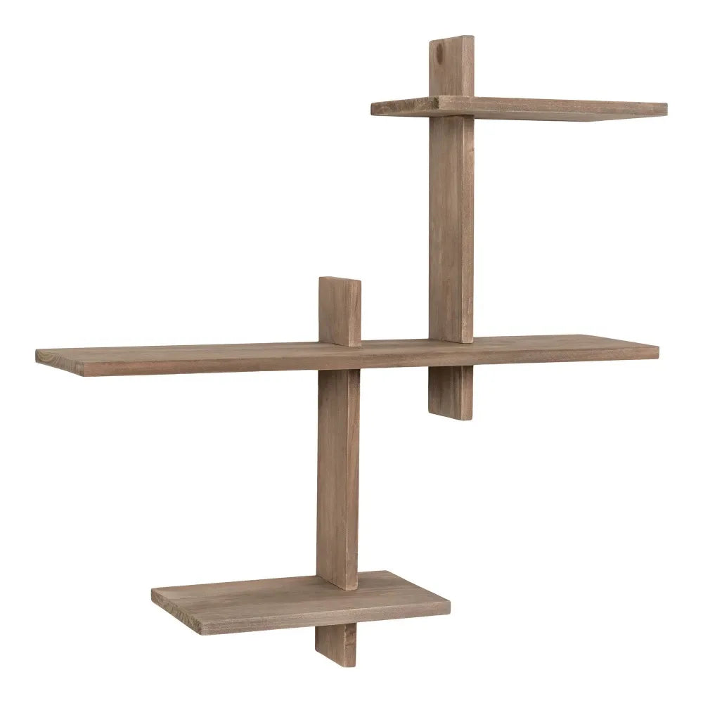Raft de perete din Lemn de pin Maro L53xH56cm Gavi