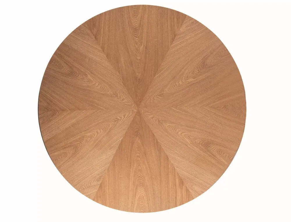 Masa rotunda din MDF+Furnir de stejar Maro D120xH75cm Angel