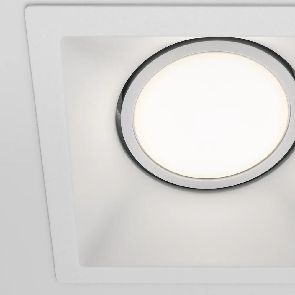 Spot incastrat din Aluminiu Alb H4.5xL9cm IP 20 GU10 50W Dot