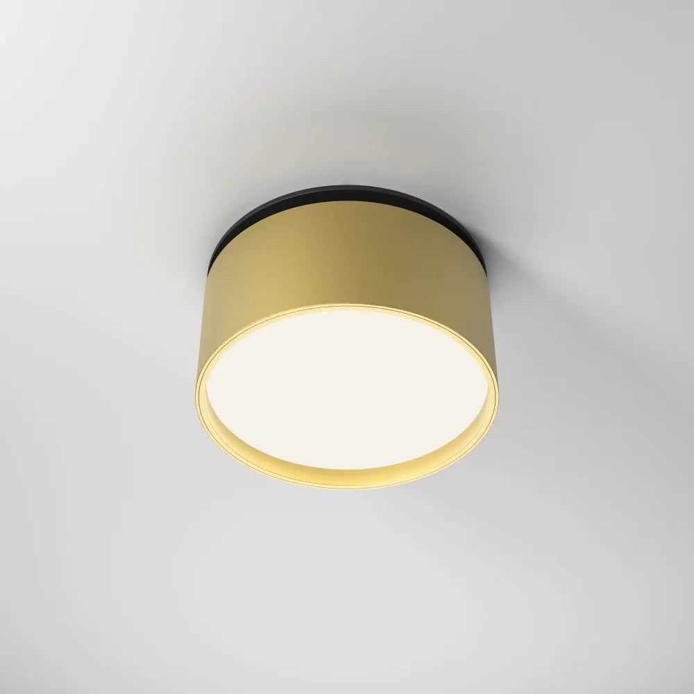 Spot incastrat din Aluminiu Negru/Auriu mat H6.6xD8.5cm 12W 620lm 2200-4000k Onda