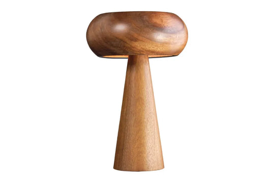 Veioza din Lemn de salcam Maro D24xH37cm ALVA
