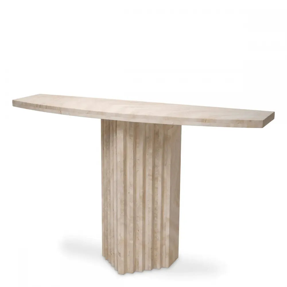 Consola din Travertin Bej L121.5xH75.5cm Atzaro Eichholtz