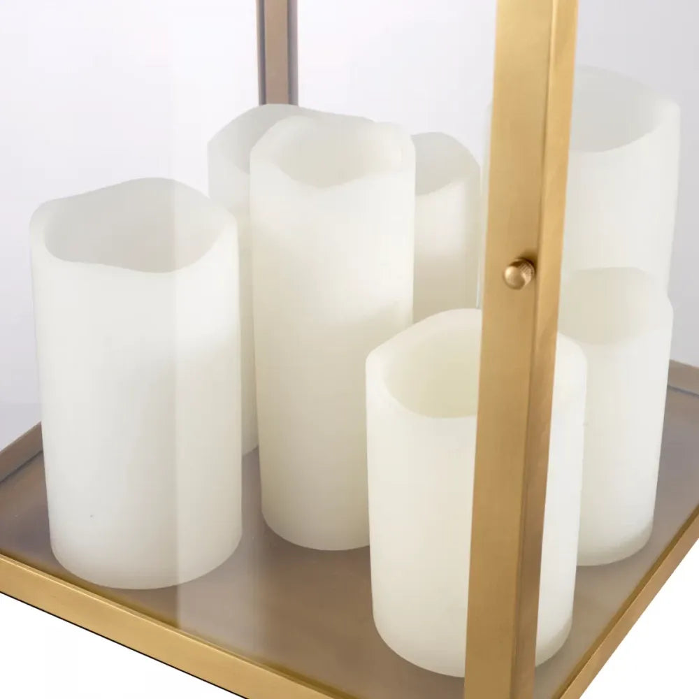 Veioza din Metal Alama si Sticla Transparent H65xL35cm Debonair Eichholtz