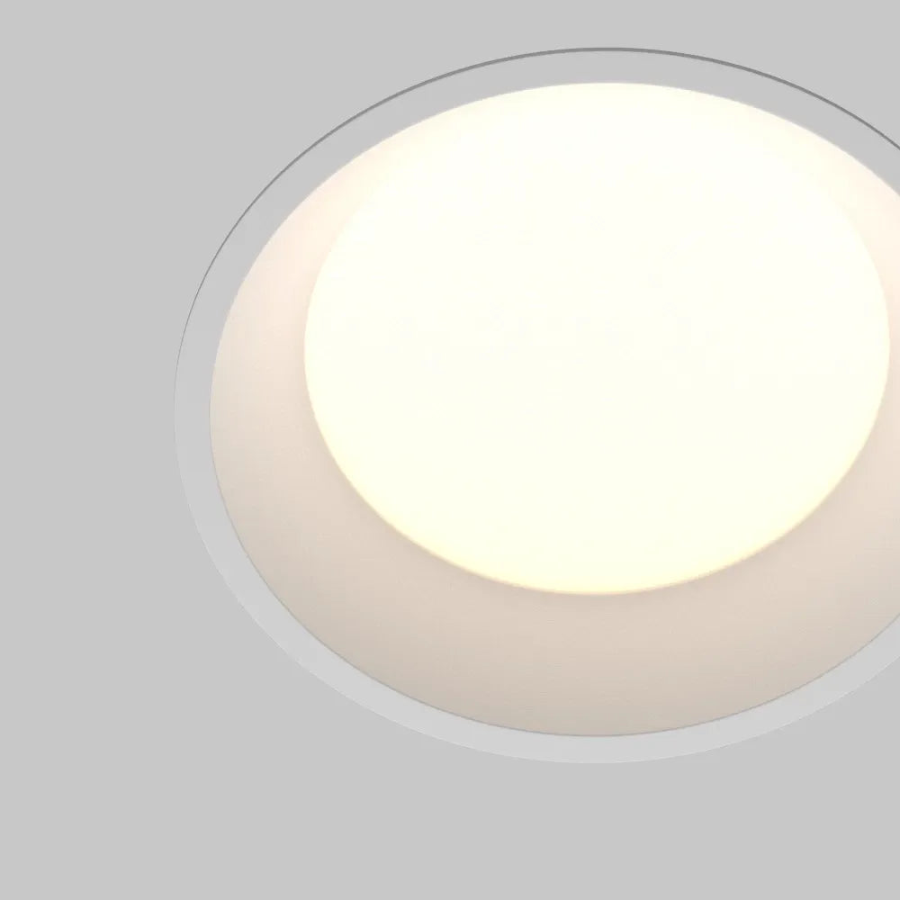 Spot incastrat din Aluminiu/plastic Alb H5.5xD12cm 12W Okno