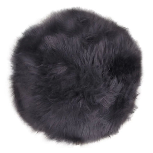 Blanita decorativa pentru scaun Gri D35cm Lambskin