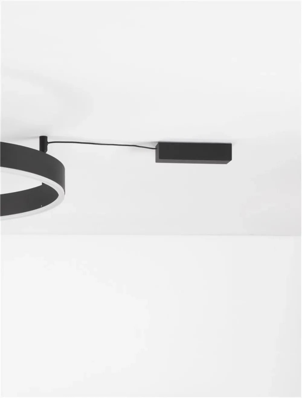 Plafoniera din Aluminiu Negru H18xL60cm IP20 46W 3700lm 3000k MOTIF