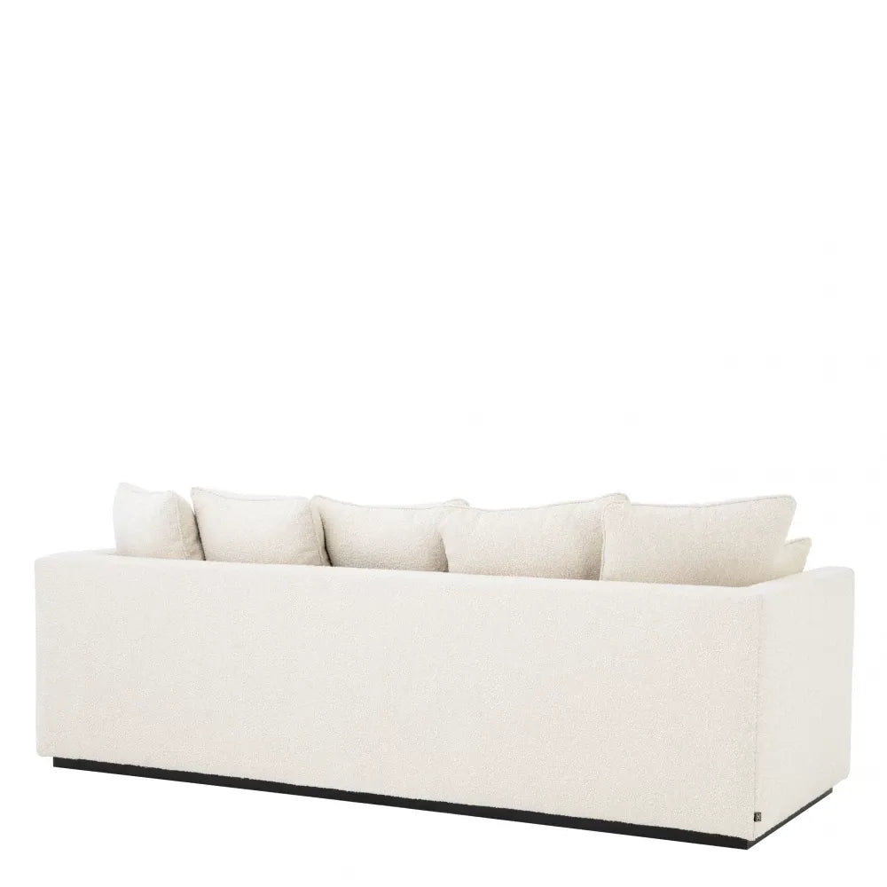 Canapea fixa tapitata cu Stofa Boucle Crem L255cm Taylor Eichholtz