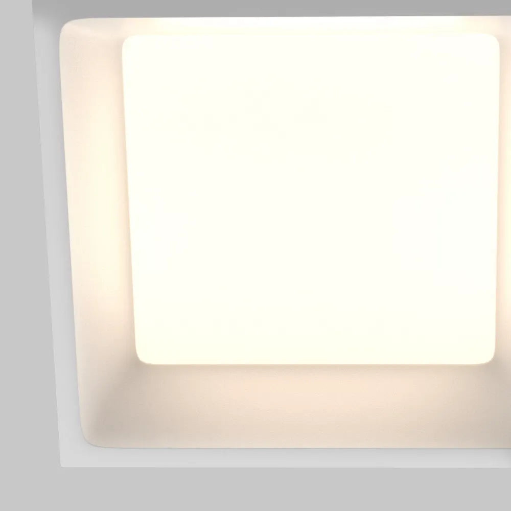 Spot incastrat din Aluminiu/plastic Alb H6xL14.5cm 18W Okno