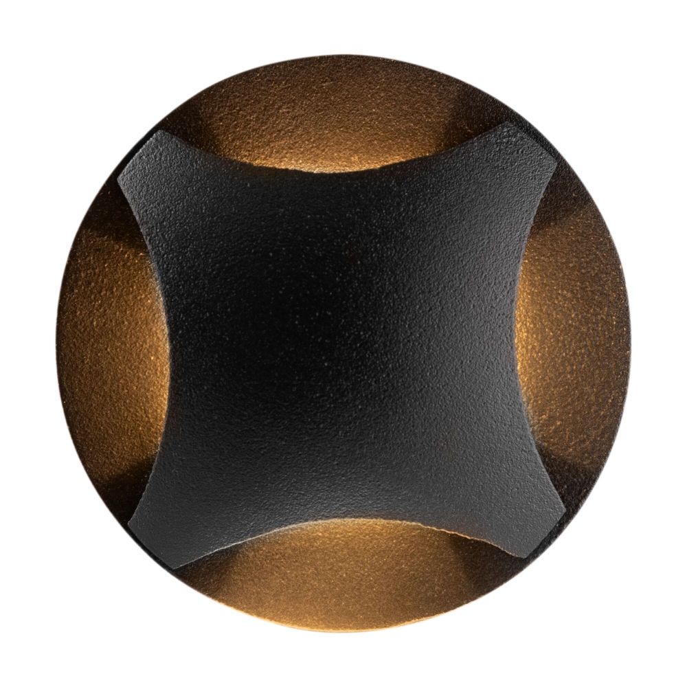 Spot incastra din Aluminiu Negru D7xH6cm Biscotti