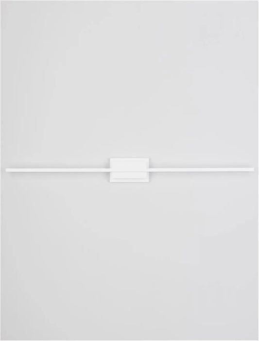 Aplica de perete structura din Aluminiu Alb si abajur din Acrilic  H11.8xL120.5cm IP20 28.5W 1750lm 3000k AZURE
